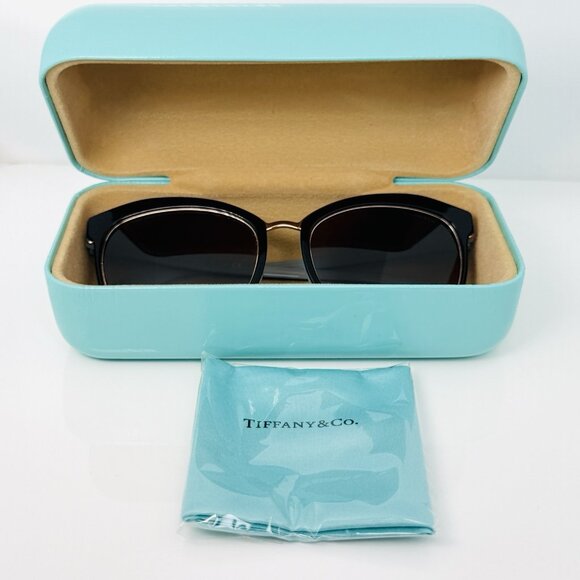 Tiffany & CO. 1837 Sunglasses Havana Blue Cat Eye Brown Lens TF4146 81343B main image 5